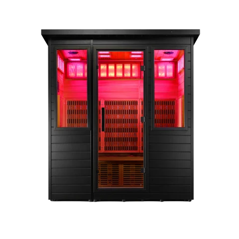 MAAX SX four-person outdoor infrared sauna